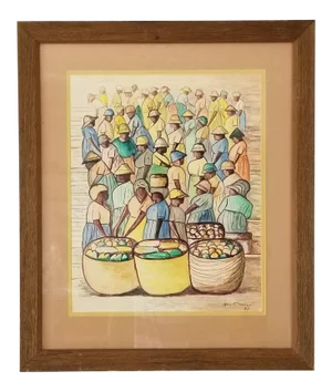 1984 Frank Herbert Manson 1921- 2009 Figurative Watercolor Painting
