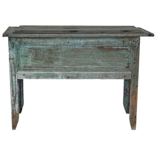 20th Century Rustic Lift Top Storage Chest For Sale