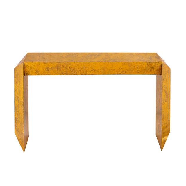 Sleek, bold and modern, this stunning console table will be a focal point of any space with its smooth silhouette and...