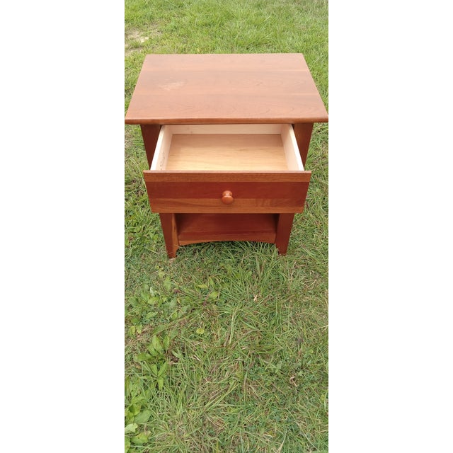 Wood 1980s Stanley Bedside Table For Sale - Image 7 of 11