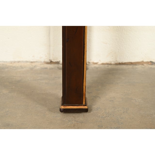 Henredon Hollywood Regency Chinoiserie Mahogany Hand-Painted Console Table With Bird Motif | Circa 1980s For Sale - Image 13 of 16