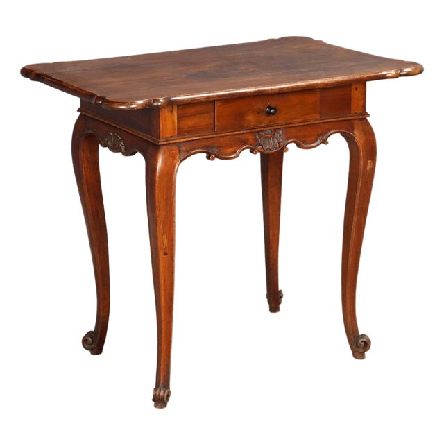 Antique Carved Walnut Desk, Italy, 19th Century For Sale