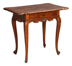 Antique Carved Walnut Desk, Italy, 19th Century