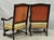 Antique French Louis XIV Style Needlepoint Tapestry Carved Walnut Arm Chair Pair For Sale - Image 18 of 18