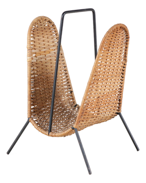 Magazine Holder attributed to Carl Auböck, Denmark, 1950s