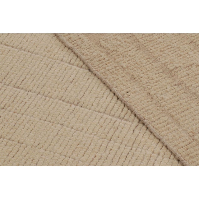 Beige Rug & Kilim’s Oversized Contemporary Textural Rug in Beige-Brown Tones For Sale - Image 8 of 8