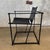 1990s Post Modern Black Leather and Metal Armchair #3 Attributed to Radbound Van Beekum for Pastoe For Sale In Los Angeles - Image 6 of 10