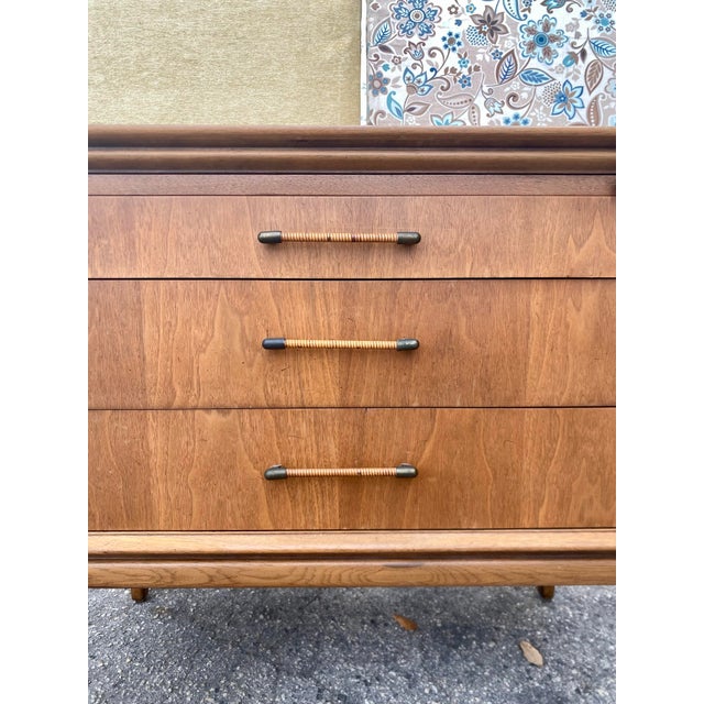 Chestnut 1960s Small Credenza by Century Furniture. For Sale - Image 8 of 12