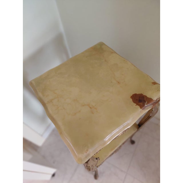 Golden Onyx Coffee Table, 1980s For Sale - Image 4 of 7