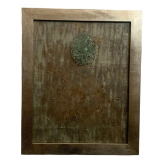 Planet, Patinated Wood & Glass For Sale