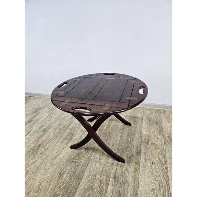 Vintage Mahogany Table, England, 1970s For Sale - Image 3 of 11