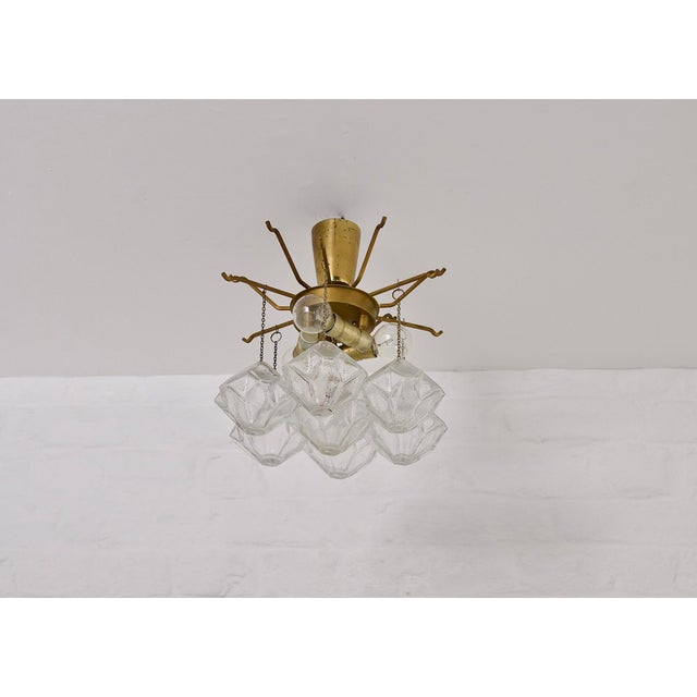 Brass Pagoda Suspension Ceiling Light, 1970s For Sale - Image 9 of 13