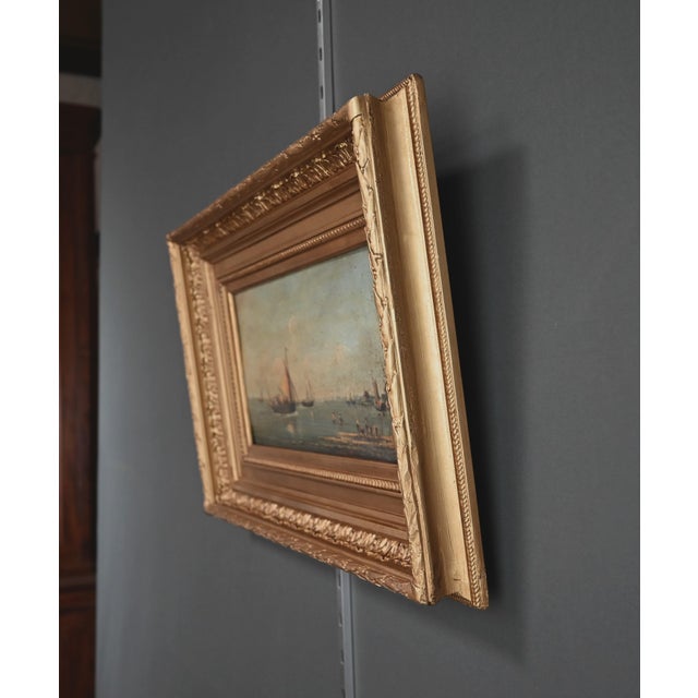 Gilbert, Return to the Port, 1890s, Oil on Panel For Sale - Image 6 of 14
