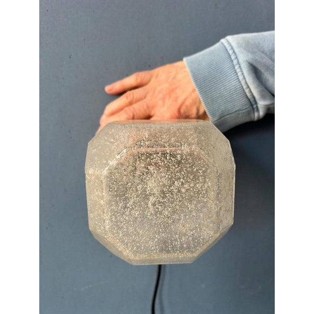 Mid-Century Modern Brutalist Seeded Glass Flush Mount from Cosack Leuchten For Sale - Image 9 of 11