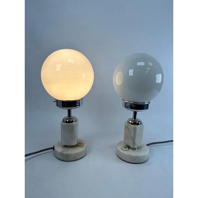 Bauhaus Bauhaus Bedside Table Lamps, 1930s, Set of 2 For Sale - Image 3 of 9