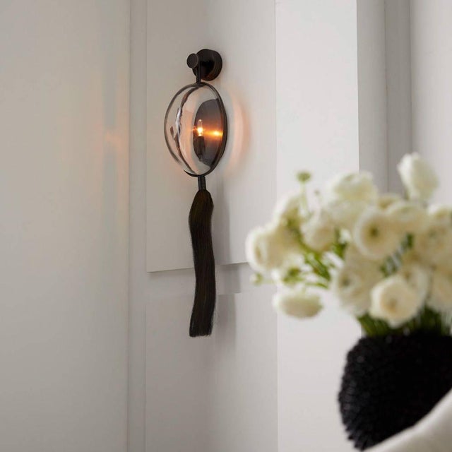 Abstract Arteriors Home Aramis Sconce, Black For Sale - Image 3 of 8