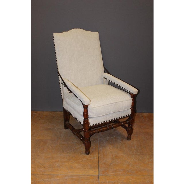 Louis XIV Rack Armchair in Walnut For Sale - Image 16 of 16