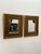A deep three inch depth Greek key border relief comprise this pair of accent wall mirrors. The solid wood frame is in a...