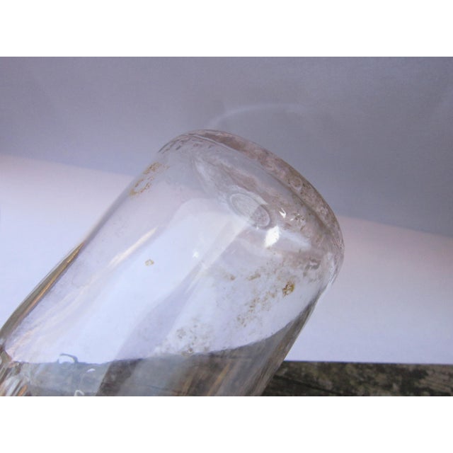 Transparent Connersville Indiana Milk Dealers Associated Embossed 3 Cent Store Milk Bottle For Sale - Image 8 of 8