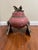Postmodern Vintage MDC Signed Pink Raku Ceramic Tripod Lidded Vessel For Sale - Image 3 of 7