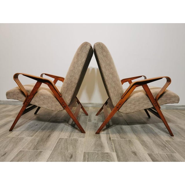 Set of Armchairs attributed to Frantisek Jirak for Tatra, 1960s For Sale - Image 17 of 18