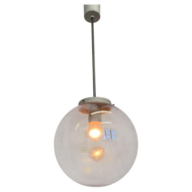 1970s Mid-Century Modern Art Glass Pendant Light, Czechoslovakia, 1970s For Sale - Image 5 of 5