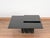 Fabulous square coffee table entierely made in solid polished black marquinha table with a stylish swiveling top tray....