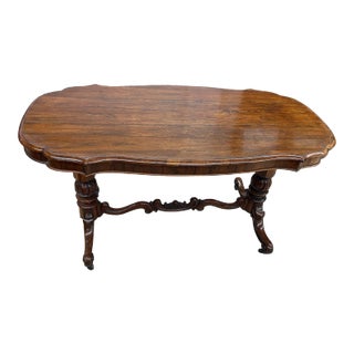 19th Century English Rosewood Writing Table For Sale