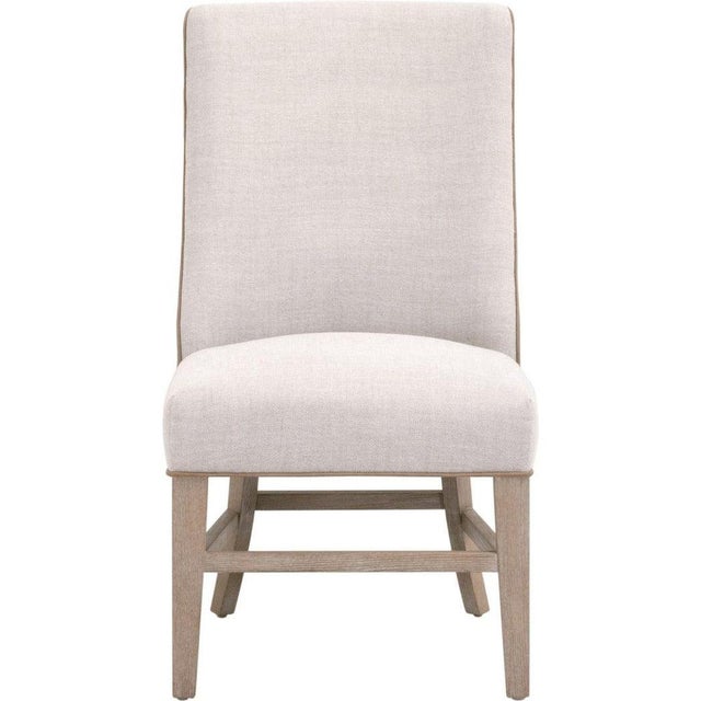 Transitional Essentials For Living Duet Performance Fabric Armless Head Dining Chair - Set of 2 For Sale - Image 3 of 6