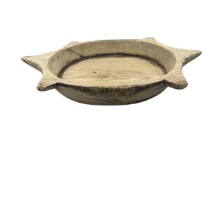 Vintage Wooden Parat Bowl - Medium For Sale