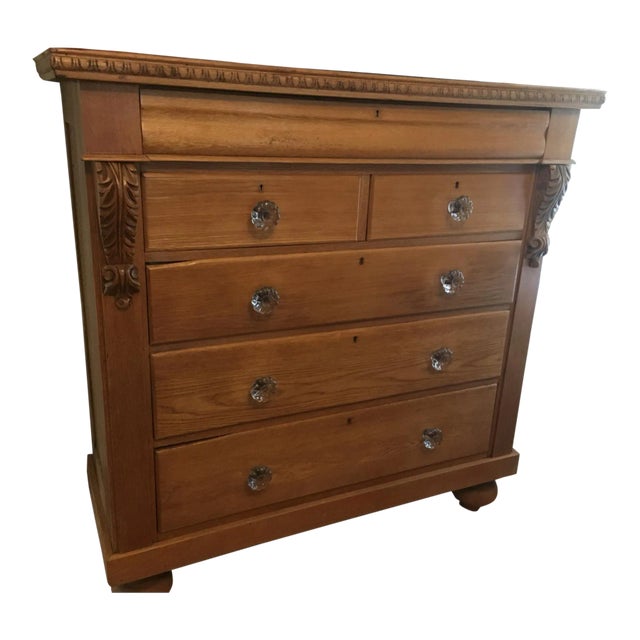 1920’s Vintage Empire Style Chest of Drawers For Sale