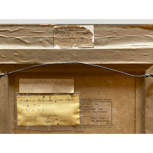 1920s Reynolds Beal Oil Painting Leaving San Juan, Puerto Rico For Sale - Image 4 of 5