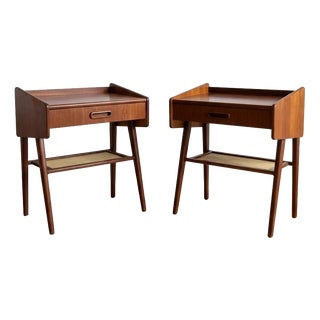 Vintage Swedish Bedside Tables, 1960s, Set of 2 For Sale
