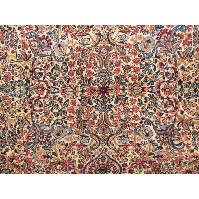 Early 20th Century Floral Antique Persian Kerman Rug no. 10960 For Sale - Image 5 of 7