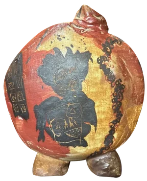 Ceramic Gourd Vase by Fred Garcia for La Borne, 1990s