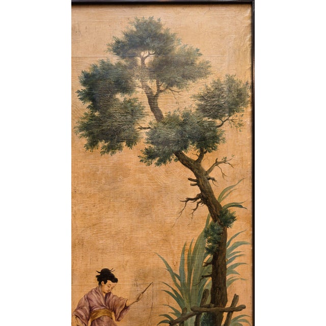 Chinoiserie Painted Panels, 1800s, Set of 3 For Sale - Image 17 of 18