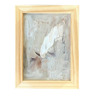 Vintage Original Abstract Painting on Board For Sale