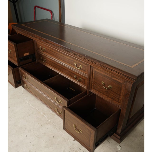 1960s Vintage Two Tone Mahogany Cradenza For Sale - Image 10 of 11