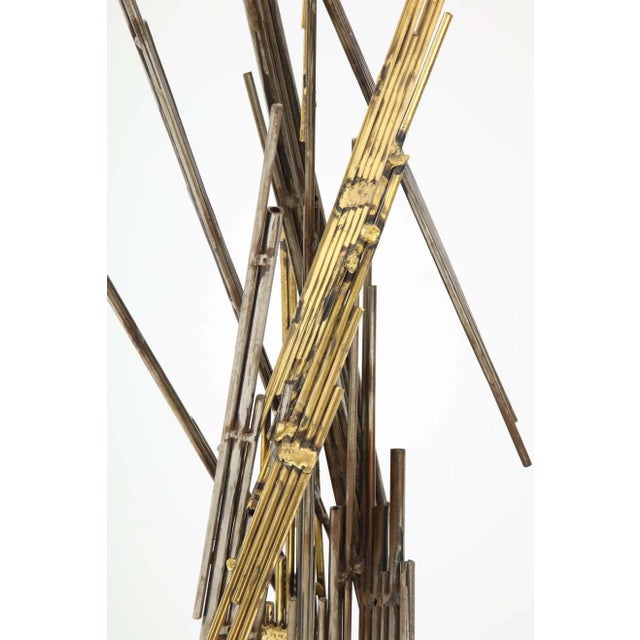 Brass Silas Seandel Large Brutalist Floor Sculpture For Sale - Image 8 of 13