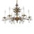 Antique 6 Light Splendid Shimmering Stately Brass Cut Lead Crystal Chandelier ~ Rewired ~ Restored ~ Rejuvenated ~ Ready to Hang ~ For Sale
