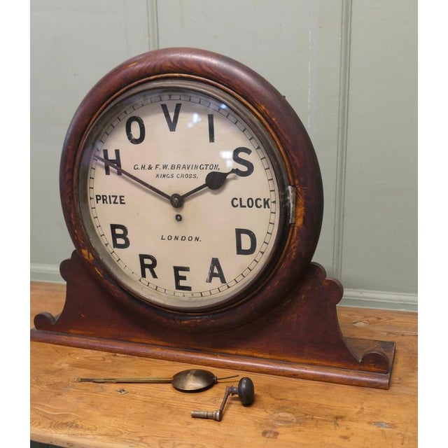 Original HOVIS Prize Clock by G.H.& F.W. Bravington London Clocks like this one were won by Bakery shops and presented by...