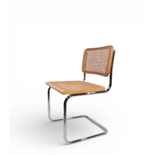 Two Vintage Cesca Chairs Designed by Marcel Breuer C. 1970's For Sale - Image 10 of 11