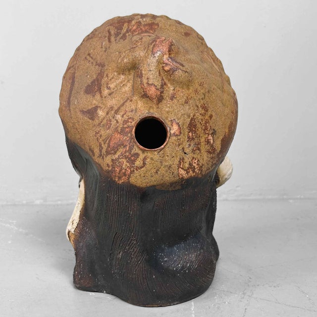 Mid-Century Tanuki Statue in Shigaraki Pottery, Japan, 1980s For Sale - Image 11 of 13