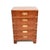 Antique Military Campaign Yew Wood Chest of Drawers, 1930s For Sale - Image 3 of 11