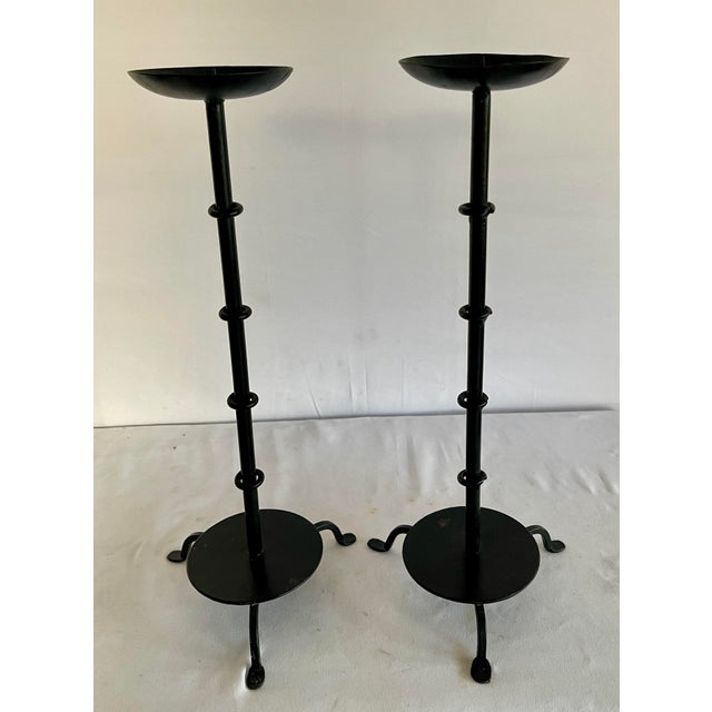 Spanish Revival SpNish Revival Candel Sticks For Sale - Image 3 of 6