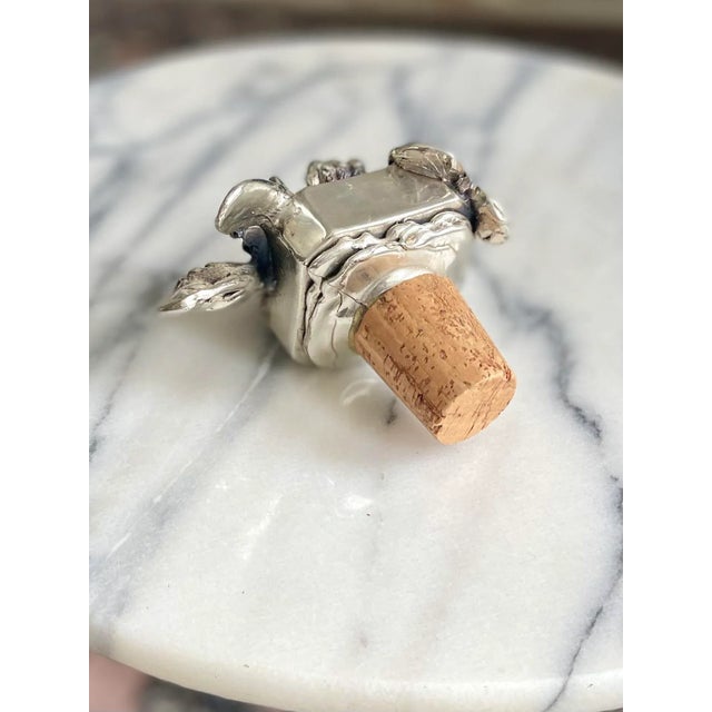 Late 20th Century Emyl Seré 20th Century Italian Sterling Figural Lobster Decanter Stopper For Sale - Image 5 of 8