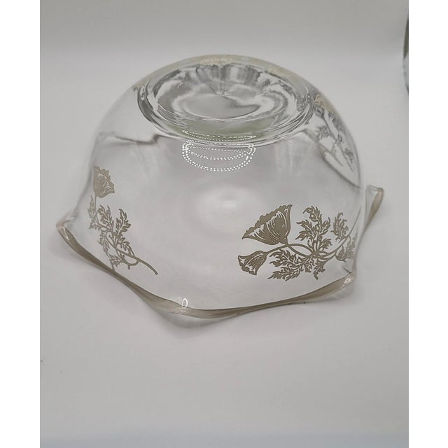 Silver City Glass Co. Silver Overlay Art Nouveau Candy/Nut Bowls - a Pair For Sale - Image 4 of 13