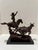 1940s Western Bronze Cowboy Roping Cattle Sculpture Signed Charles M Russell Style on Marble Base For Sale In Atlanta - Image 6 of 8