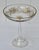 Vintage Moser Style Compote Glass Bowl With Gold Details For Sale - Image 10 of 11