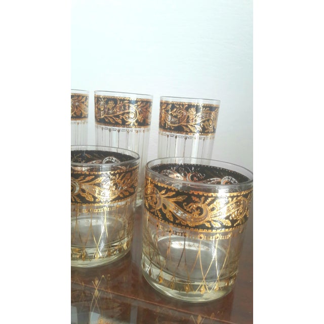 Mid-Century Modern Glasses from Culver, 1970s, Set of 8 For Sale - Image 3 of 5
